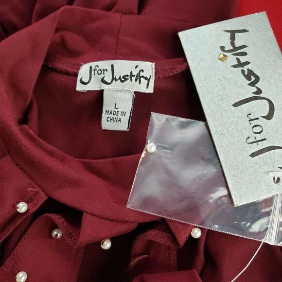 J for Justify Knit Dress Lg Cold Shoulder Cut-Out - Picture 9 of 9